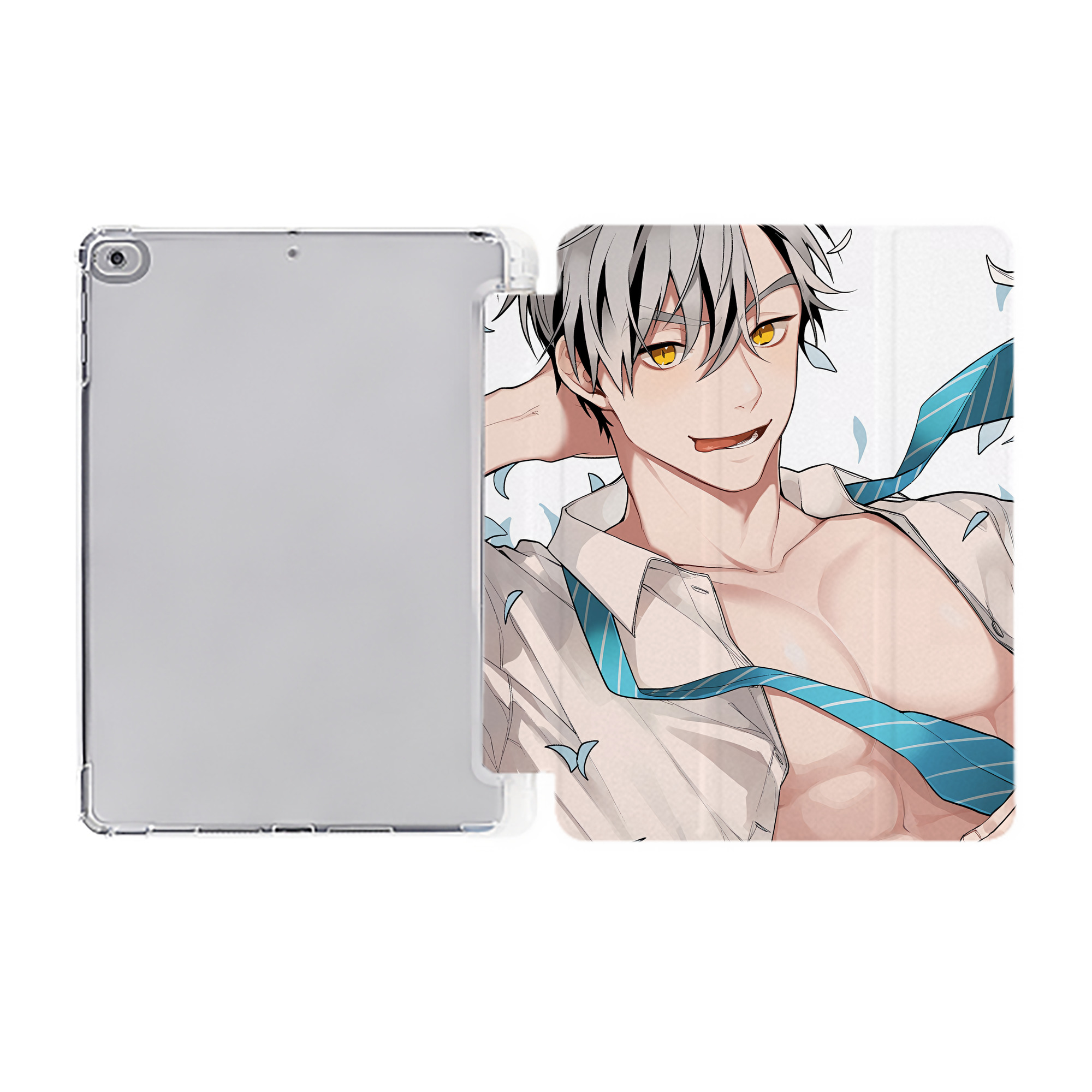 （画像用） ハイキュー!! Haikyu!! IPad ケース ペン収納付き 三つ折りスタンド PUレザー×シリコン 対応機種9.5/10.5/10.9インチ
